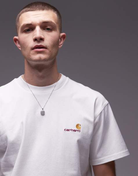 Carhartt WIP – American Script – Biały T-shirt - view 1