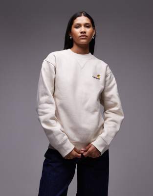 Carhartt WIP – American Script – Bluza w kolorze złamanej bieli