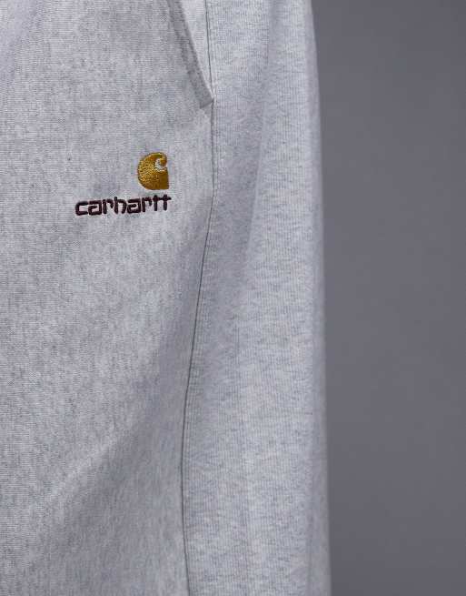 Carhartt WIP - American Script - Gråmeleret nederdel i joggingstof , 5 af 5