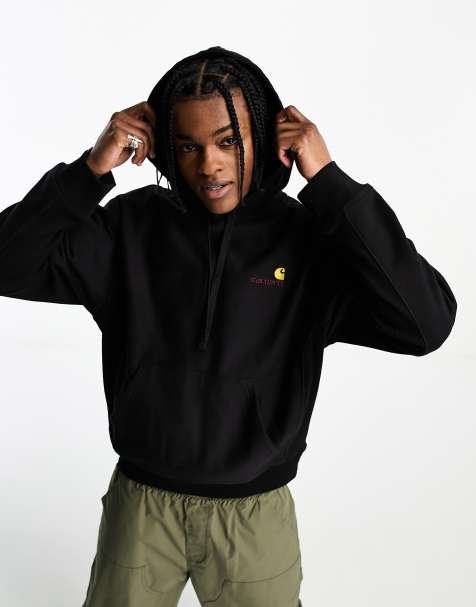 Mens black hot sale carhartt hoodie