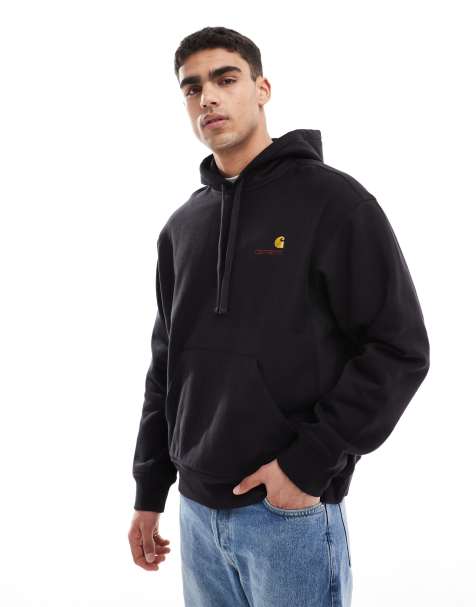 Carhartt WIP american script hoodie in black - view 1