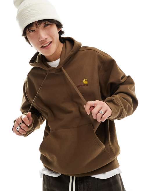 Puma MEN CLOTHING, Brown Carhartt WIP Script Hoodie