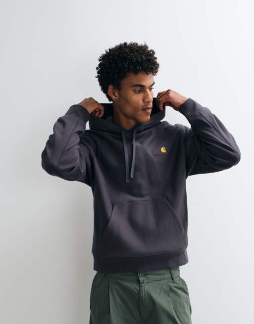 Carhartt WIP American Script hoodie in graphite, 2 of 5