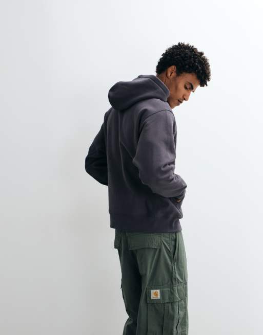 Carhartt WIP American Script hoodie in graphite, 4 of 5