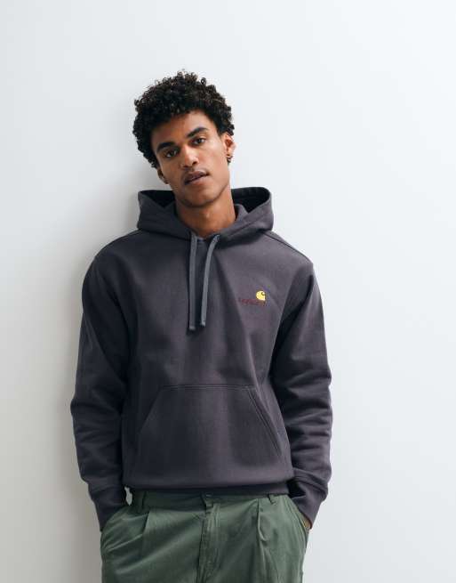 Carhartt WIP American Script hoodie in graphite, 5 of 5