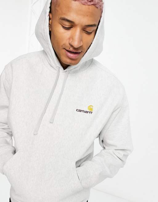 Carhartt WIP american script hoodie in grey