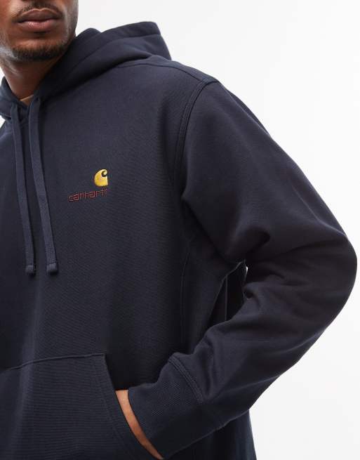 Carhartt WIP - American Script - Hoodie in marineblauw, 5 van 5