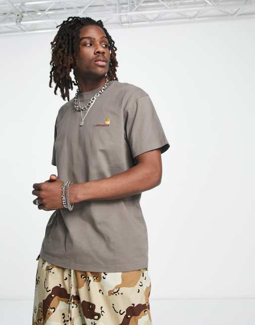 Carhartt WIP - American Script - Kakigrøn T-shirt