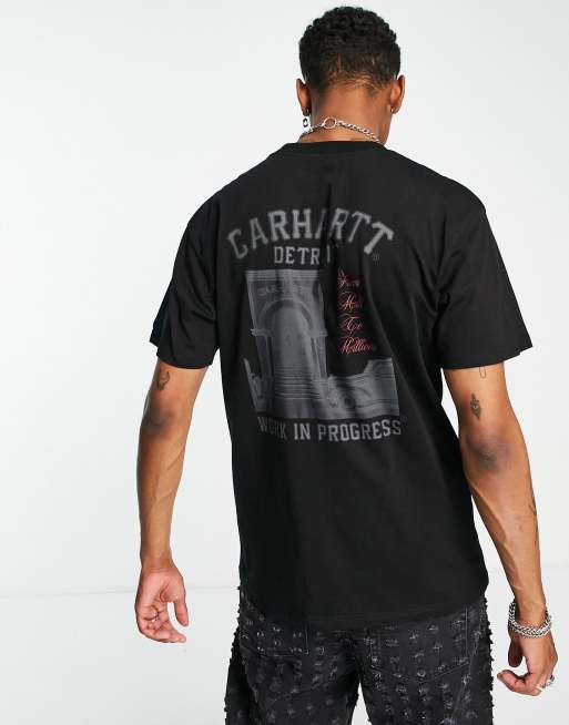 Carhartt WIP – American Script – Locker geschnittenes T-Shirt in Schwarz mit Schriftzug, 2 von 4