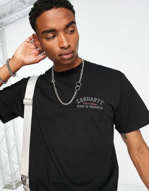 Carhartt WIP – American Script – Locker geschnittenes T-Shirt in Schwarz mit Schriftzug, 3 von 4