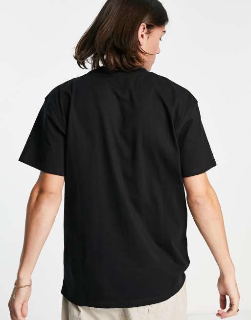 Carhartt WIP american script loose fit t-shirt in black, 2 of 4