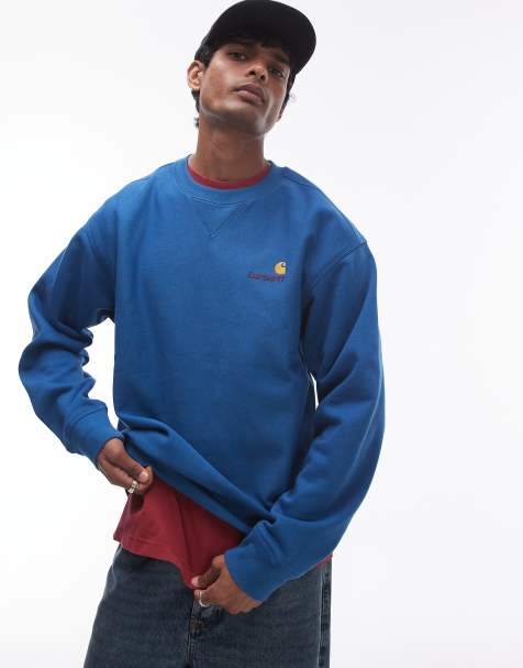 Carhartt WIP – American Script – Niebieska bluza - view 1