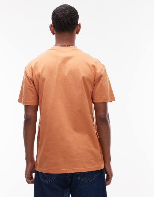 Carhartt WIP - American Script - Orange T-shirt, 3 af 4