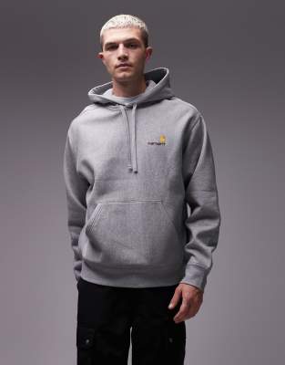 Carhartt WIP Carhartt WIP american script pullover hoodie in grey