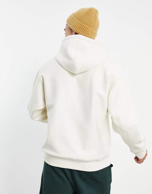 Carhartt WIP - American Script - Råhvid hættetrøje med logo, 2 af 4