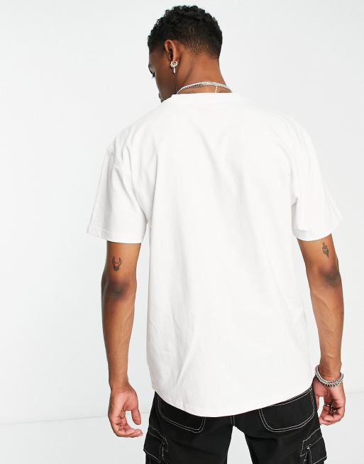 Carhartt WIP american script relaxed t-shirt in white, 4 of 4