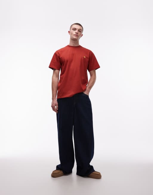 Carhartt WIP – American Script – Rostfärgad t-shirt, 2 av 5
