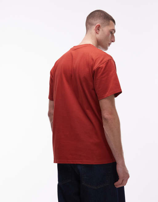 Carhartt WIP – American Script – Rostfärgad t-shirt, 3 av 5