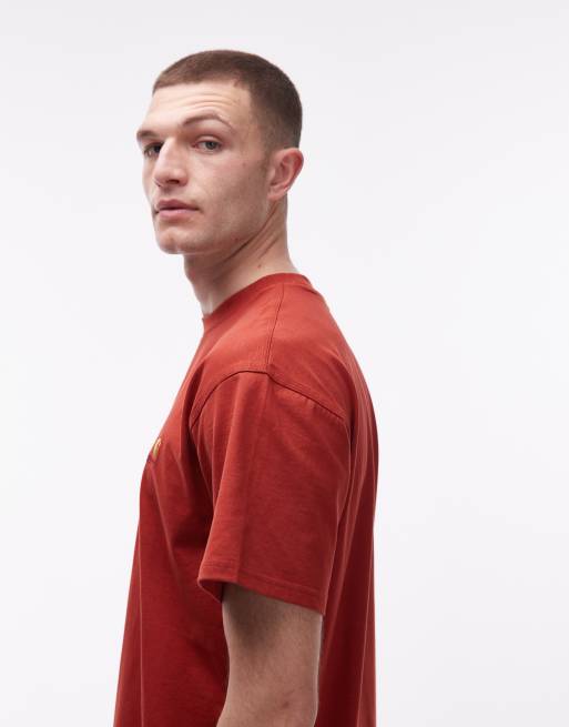 Carhartt WIP – American Script – Rostfärgad t-shirt, 4 av 5