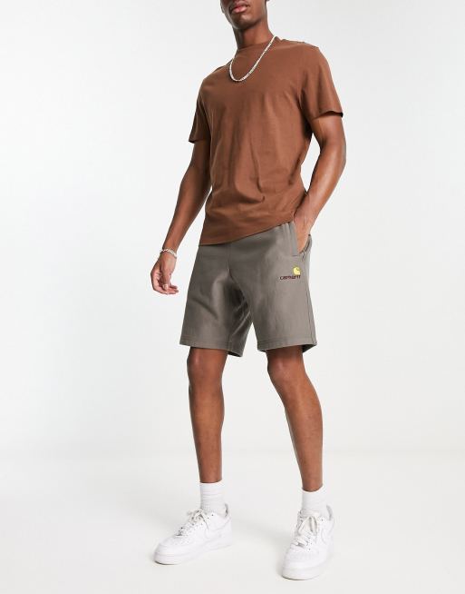 Carhartt WIP American Script Short en molleton Marron ASOS