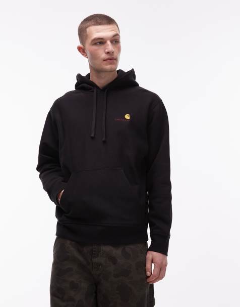 Carhartt WIP – American Script – Svart huvtröja - view 1