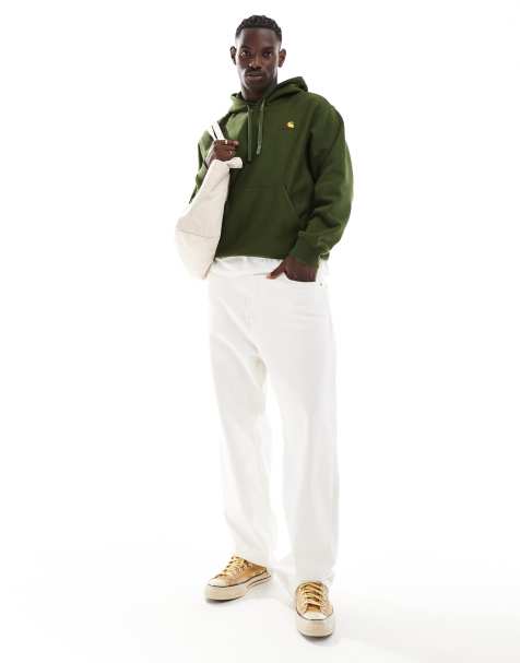Carhartt WIP - American Script - Sweat à capuche - Kaki - view 1