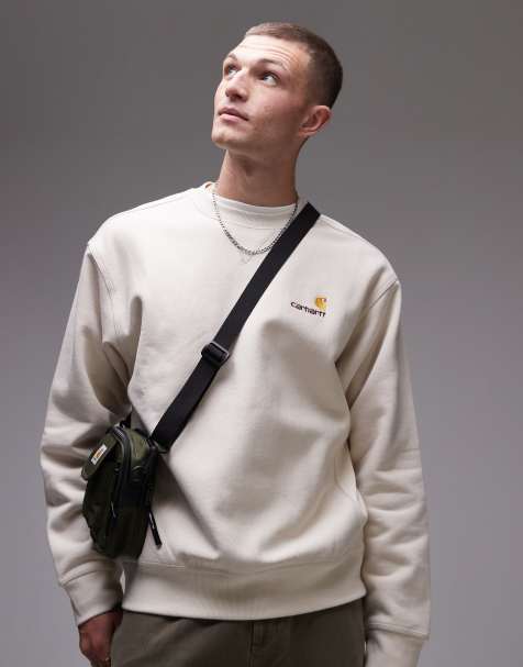 Carhartt WIP - American Script - Sweat - Beige - view 1