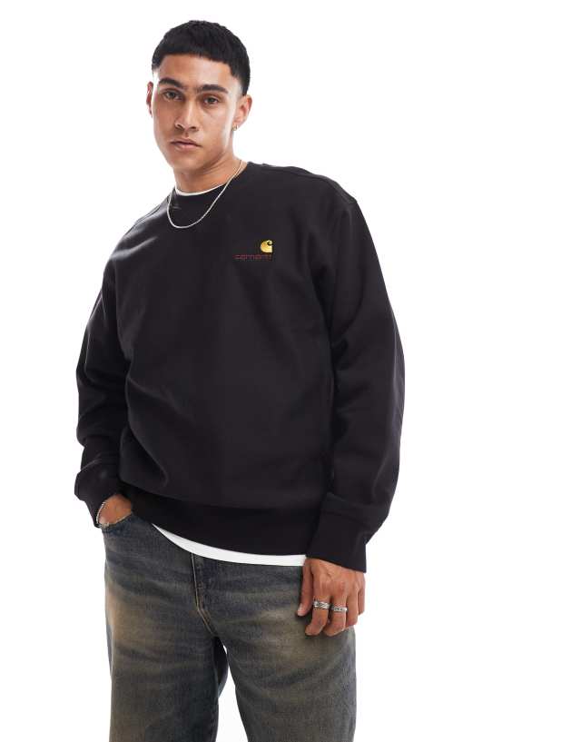 Carhartt WIP - american script sweatshirt in black