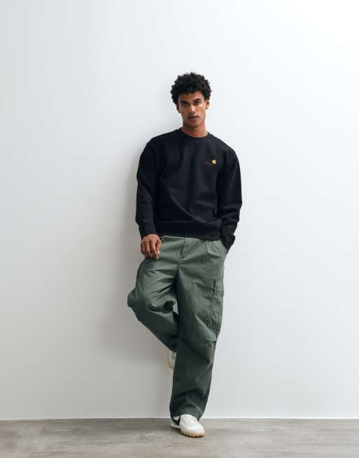Carhartt WIP American Script sweatshirt in black, 3 of 5