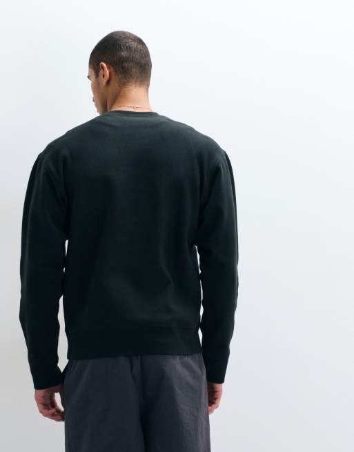 Carhartt WIP American Script sweatshirt in dark green, 4 of 5