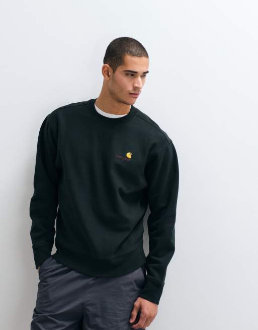 Carhartt WIP – American Script – Sweatshirt in Dunkelgrün, 5 von 5