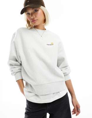 Carhartt WIP - American Script - Sweatshirt in grijs