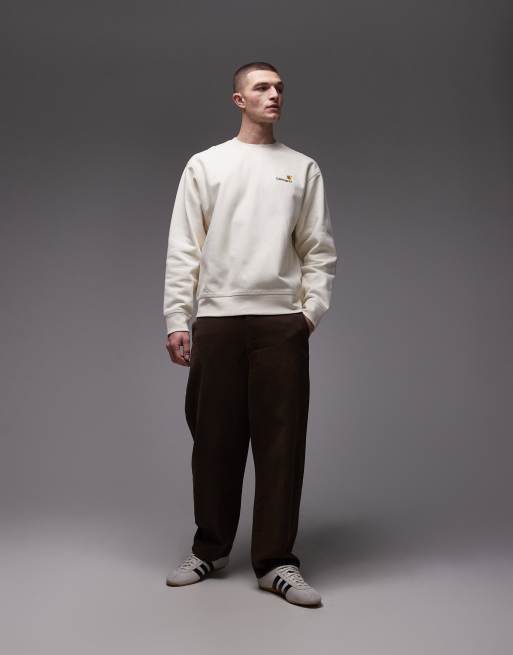 Carhartt WIP American script sweatshirt in light beige, 2 of 5