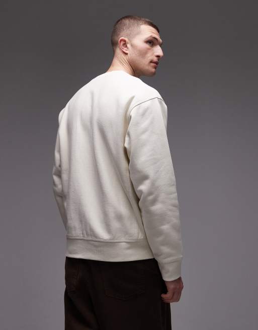 Carhartt WIP American script sweatshirt in light beige, 3 of 5