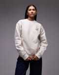 [Carhartt WIP] Carhartt WIP american script sweatshirt in off white XXL Off white