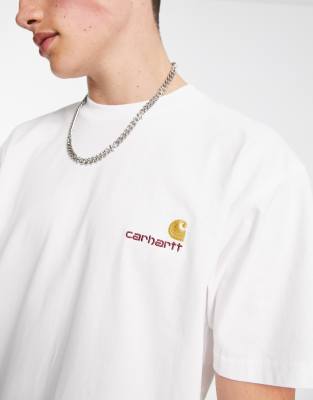 Carhartt WIP - American Script - T-shirt ample - Blanc