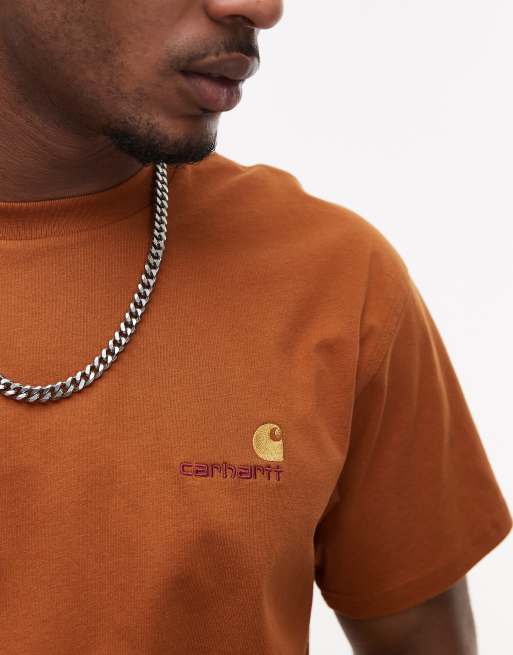 Carhartt WIP - American Script - T-shirt arancione, 2 di 4