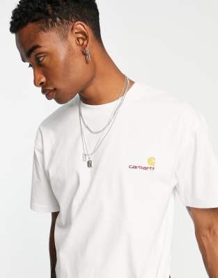 American Script - T-shirt comoda bianca-Bianco - Carhartt WIP T-shirt donna  - immagine1