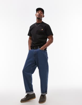 Carhartt American Script T-shirt In Black