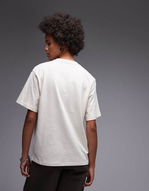 Carhartt WIP – American Script – T-Shirt in Cremeweiß mit Schriftzug, 4 von 4