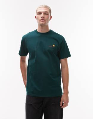 Carhartt American Script T-shirt In Green