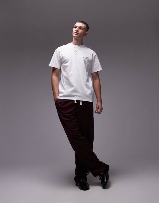 Carhartt WIP american script t-shirt in white, 4 of 4