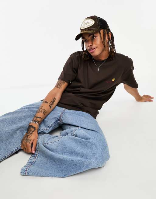 Carhartt WIP - American Script - T-shirt - Marron