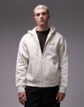 [Carhartt WIP] Carhartt WIP American script zip through hoodie in beige-Neutral 2XL Beige