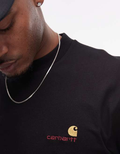 Carhartt WIP - American - T-shirt avec inscription - Noir, 4 de 4