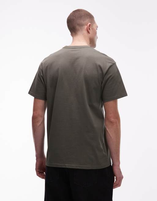 Carhartt WIP – American – T-Shirt in Khaki mit Schriftzug, 3 von 5