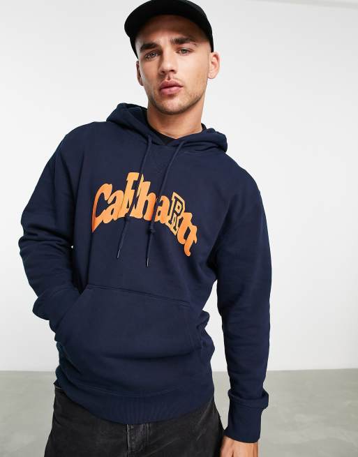 Carhartt WIP amherst hoodie in navy | ASOS