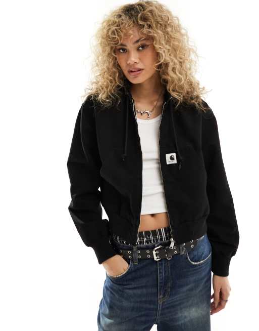 Carhartt WIP - Amherst - Jack met capuchon in zwart