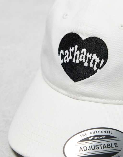 Carhartt WIP Amour Cappellino unisex bianco con cuore ASOS