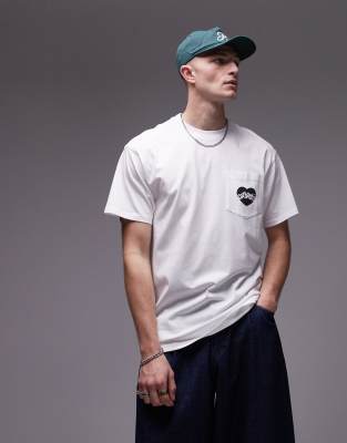 Carhartt WIP Carhartt WIP amour pocket heart t-shirt in white